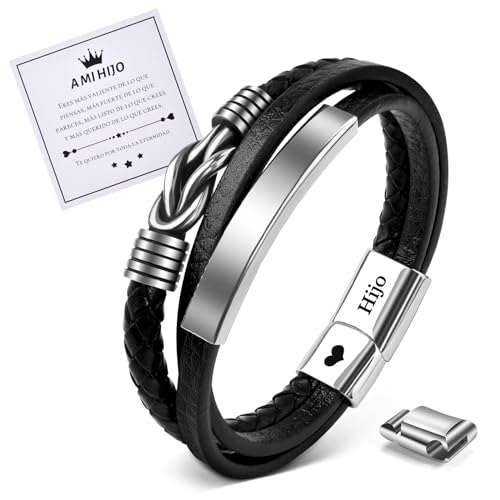 MANVEN Regalo Hijo Pulsera Hijo Cumpleaños Graduación Navidad Hombre Niño MANVEN Regalo Hijo Pulsera Hijo Cumpleaños Graduación Navidad Hombre Niño