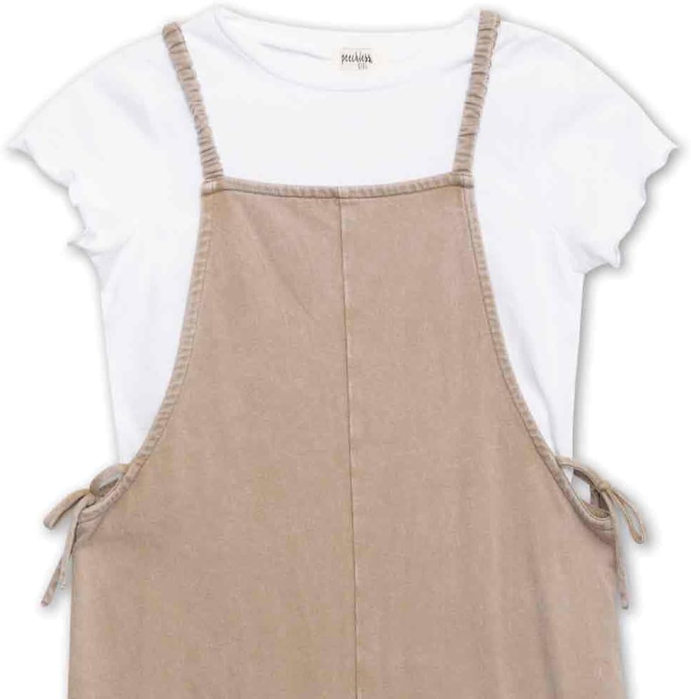 Speechless Girls' Short Sleeve Tee and Jumpsuit Set