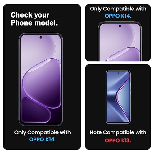 Image of FIRST MART Military Grade Gorilla Tempered Glass For Oppo K14 (6.75 Inch) With Edge To Edge Screen Coverage and Easy Installation Kit |Black