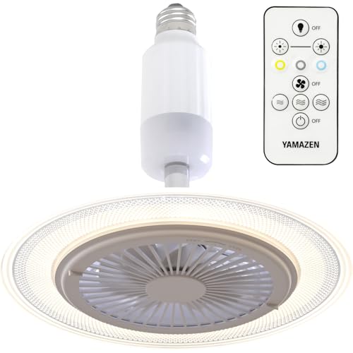 [山善] シーリングファン 導光板 LED ライト 小型 天井 照明 調色/調光...