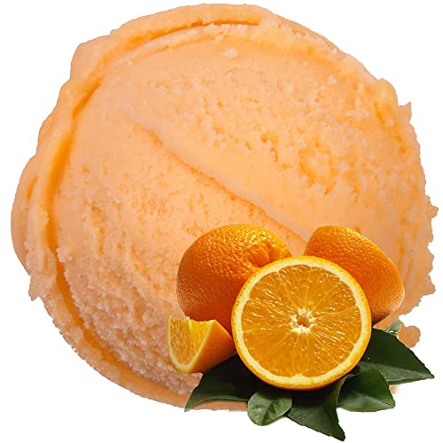 Apfelsine Geschmack Eispulver VEGAN - OHNE ZUCKER - LAKTOSEFREI - GLUTENFREI - FETTARM, auch für Diabetiker Milcheis Softeispulver Speiseeispulver Gino Gelati (Apfelsine, 1 kg)