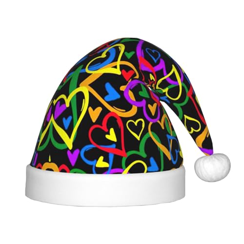 HKHLHLH Sombrero de Papá Noel cantante del orgullo gay, sombrero de Navidad para actuaciones escénicas y eventos escolares, sombrero de cumpleaños, sombrero de Navidad