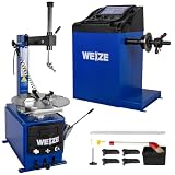 WEIZE 2.0 HP Tire Changer Wheel Changer Tire Machine and Balancer Combo Rim Clamp 110V, with 1 Year Warranty, Balancer