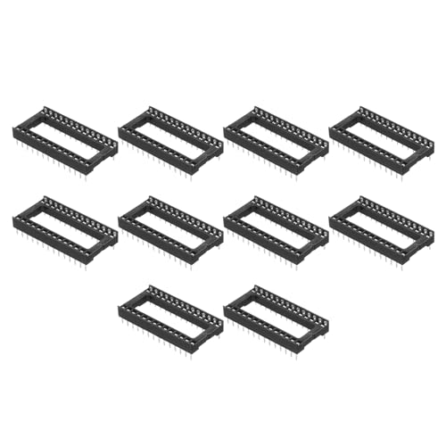 Adaptador de zócalo de chip IC DIP 28 pines 2.54 mm MECCANIXITY para placas de circuito plano