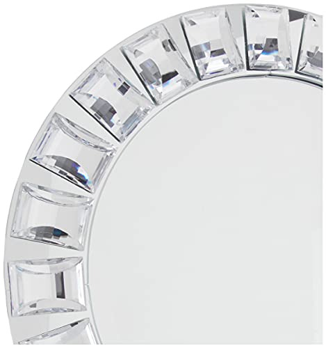 Charge It By Jay Mirror Glass Charger Plate 13” Decorative Melamine Service Plate For Home, Professional Dining, Perfect For Upscale Events, Dinner Parties, Weddings, Catering, 1 Piece, Big Beads #TOP3