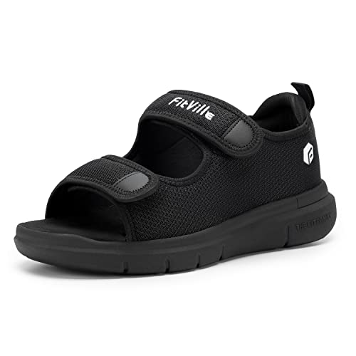 FitVille Weit Offene Diabetiker Sandalen Herren Orthopädische mit...