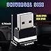 Augeny 4 PCS USB LED Car Interior Atmosphere Lamp, Plug-in USB Decor Night Light, Portable Auto Ambient Lighting Kit, Universal Vehicle Interior Accessories for Most Cars (Red & Blue)