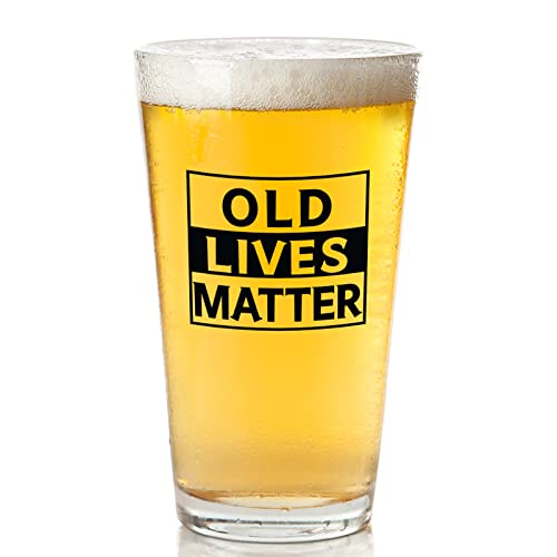 Fathers Day Dad Gifts from Daughter Son Wife - 16 OZ Funny Beer Glass Gifts for Father Men Husband Grandpa Him Retirement Anniversary Christmas Birthday Present Ideas for Dad Uncle Papa Stepfather