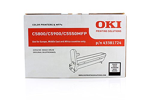 Tambour Noir OKI 43381724 d'origine pour imprimante laser OKI C 5800 LDN