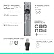 Logitech Spotlight Presenter, Bluetooth und 2.4 GHz Verbindung via USB-Empfänger, Digitaler Laserpointer, 30m Reichweite, Timer, Vibrationsalarm, PC/Mac/Android/iOS - Slate/Grau