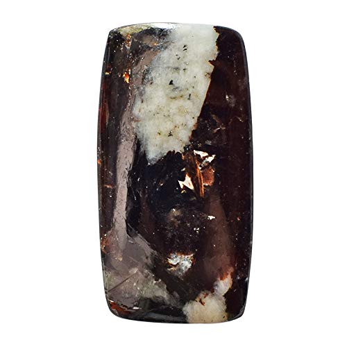 Pendentif astrophyllite naturelle dorée en cabochon forme feu pour création de bijoux uniques