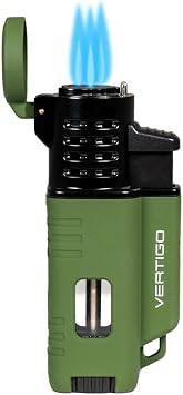 Vertigo Forester Triple Torch Lighter - Green