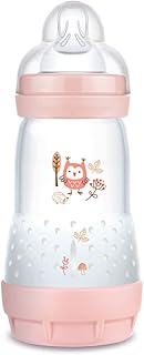 Mamadeira Mam Easy Start Anticólica Autoesterelizável Bico 2 Fluxo Médio 260ml (Rosa)