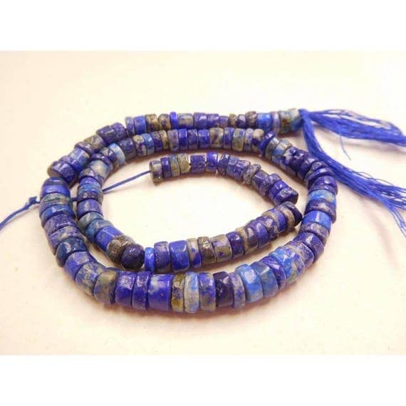 Lapis-lazuli perles pneu 5-6mm pour façonner des bijoux chargés d'histoire