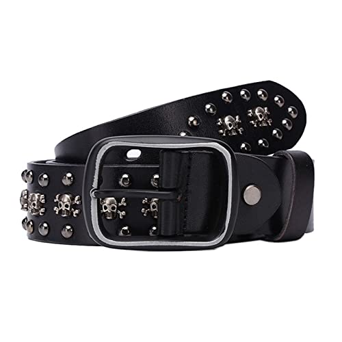 Ceinture punk rock cloutée marron pour sublimer votre jean en soirée ou concert