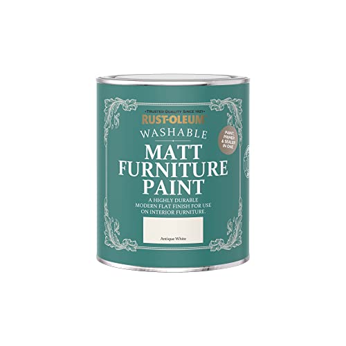 Rust-Oleum Off White Furniture & Skirting Board Paint in Matt Finish - Antique White 750ml - Image 7