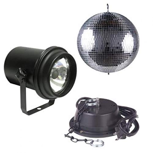American DJ M-600L 16 Inch Mirror Ball Kit With Motor, Pinspot and Gels