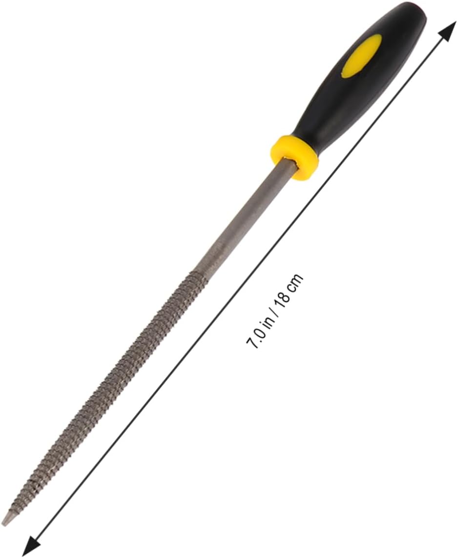 6-piece Mini Wood File Set 180x5mm Rasp File for Wood Leather Metals Plastics Ergonomic Handle