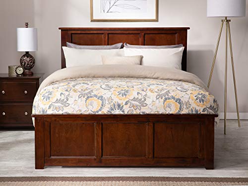 Atlantic Furniture Ar8636034 Madison Traditional Bed With Matching Foot Board, Full, Walnut #TOP26