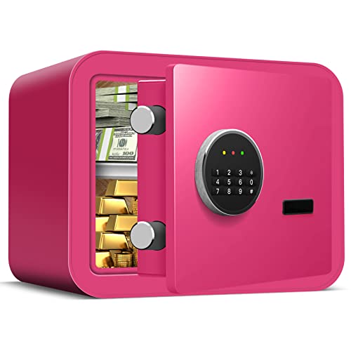 0.8 Cu Ft Fireproof Small Safe Box For Money, Digital Home Security Safe With Programmable Keypad And Removable Shelf, Money Safe For Firearm Medicine Money Documents Valuables #TOP7