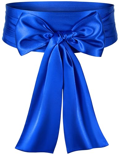 Women Satin Sash Belt Wedding Belt Party Belt For Dress Halloween Outfit Cosplay Costume Accessories