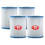 filtro piscina bestway 58094  Tipo II Cartucho de Filtro de Piscina para Bestway 58094,Cartucho de Filtro de Repuesto para Bestway II Bombas de Piscina (4 Piezas)