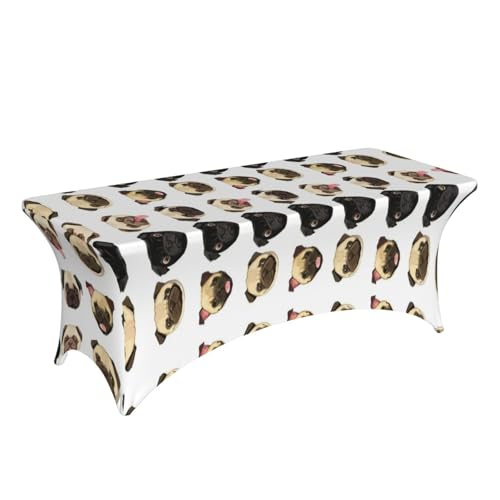 Housse de table carlin extensible 1,8m nappe stretch anti-pli et stable