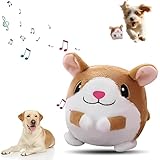 Bieitvi Interactive Dog Toys, Rechargeable Interactive Pet Plush Toy Pets Toys, Washable Active Moving Pet Plush Toy, Washable Cartoon Pig Plush Sound Electronic Dog Toy Bouncing Dog Toy (B)