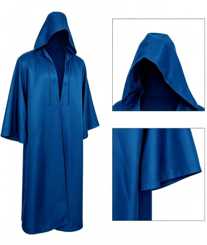 Image of GOLDSTITCH Men Hooded Robe Cloak Knight Fancy Cool Cosplay Costume