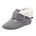 Zapatos de bebé SunGren Botas para la Nieve Suave de la suavidad del bebé Zapatos Suaves del Pesebre Botas del niño para 0-6 6-12 12-18 Mes（Gris,Años:0-6M