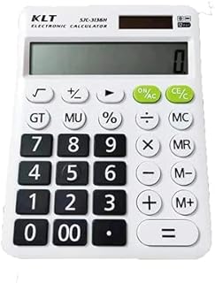 Calculadora Calculadora Calculadora Financeira de Mesa Multifunção Tela Grande de 12 Bits Calculadora de Potência Dupla Botão de Plástico Calculadora Solar de Escritório Calculadora de Mesa (Cor: Bra