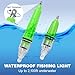 OROOTL LED Underwater Fishing Light, 4 Pack Deep Drop Fishing Lights Waterproof Fish Night Light Attractive Flashing Green White Red Blue Bait Lure Lamp Accessories, White