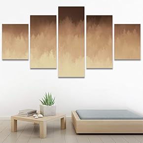 SIGNWIN 5 Panel Canvas Wall Art Modern Art...