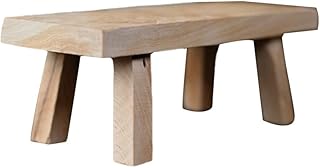 DECHOUS Step Stool Tree Stump Stool Desktop Wooden Stool Statue Wooden Stool Sculpture Portable Bed Stool Small Step Ladder for Kitchen Bathroom (As Shown) Mushroom Stool Kitchen Stool