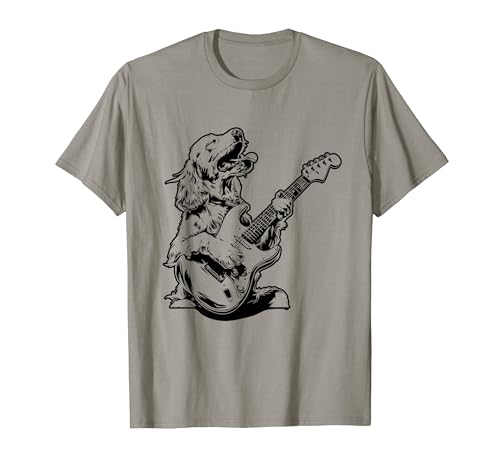 Guitarra Guitarrista Perro - Clumber Spaniel Dad Mom Camiseta
