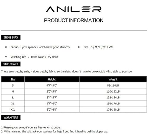 Aniler Herren und Damen Spandex Open Face Ganzkörper Zentai Kostüm Bodysuit (L, Orange)