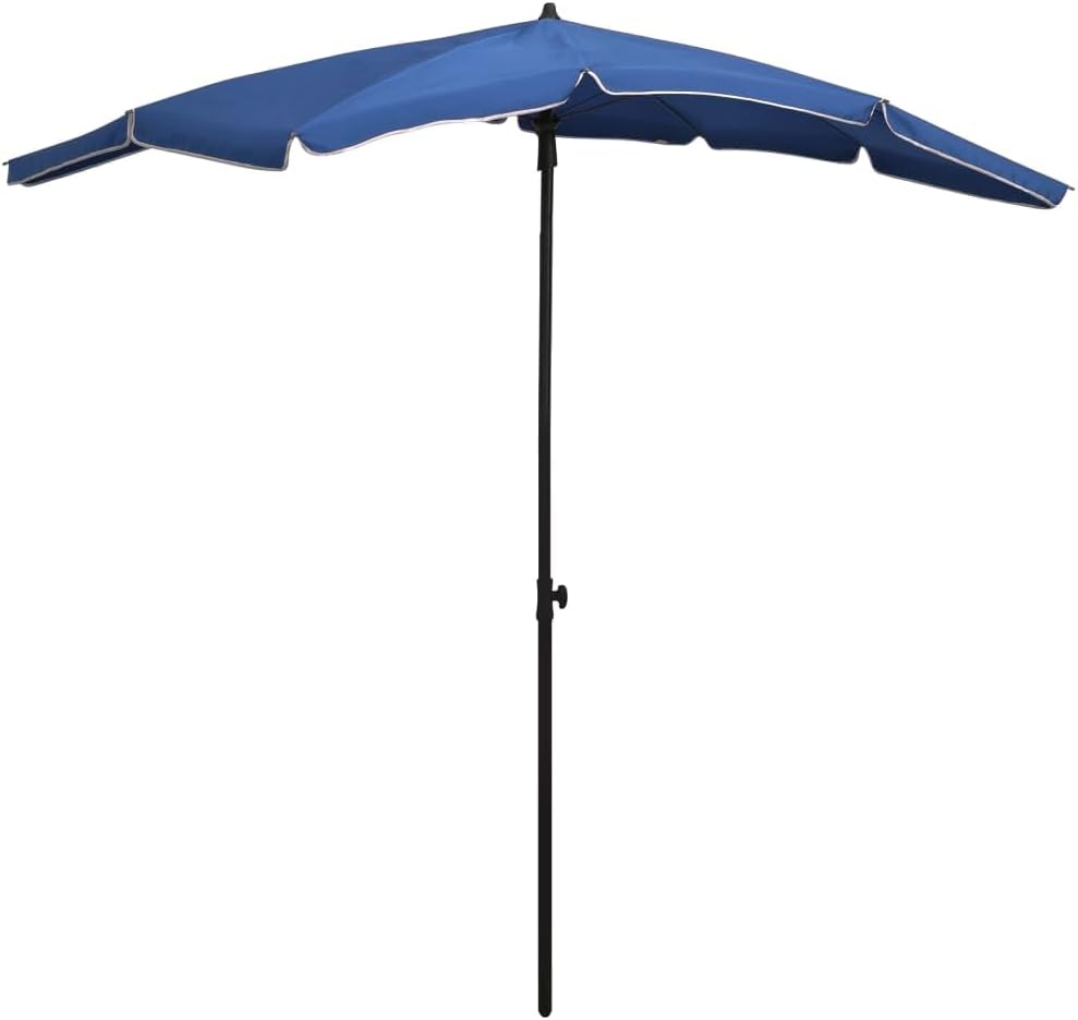 vidaXL Garden Parasol Height Adjustable Outdoor Patio Sunshade Shelter Steel