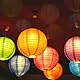 Encham 20 Stück Bunte Papierlaternen 25CM Lampions Rund Papier Laternen Lampenschirme für Feiertagen Hochzeit Halloween Weihnachten Party Geburtstage Gartenparty Babyparty Deko Innen und Außen