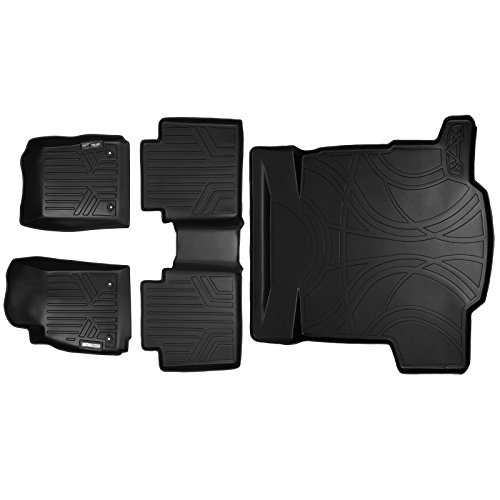 SMARTLINER Floor Mats and Cargo Liner Set Black for 2014-2019 Chevrolet Impala