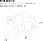 Carhartt Unisex Classic Round Duffel with Utility Pouch, Heavy-Duty, Water-Resistant Packable Gear Bag for Jobsite Classic Round Duffel
