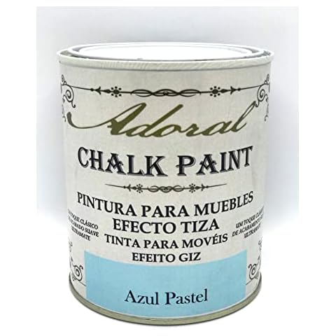 ADORAL - Pintura para muebles Efecto Tiza Azul Pastel Cover