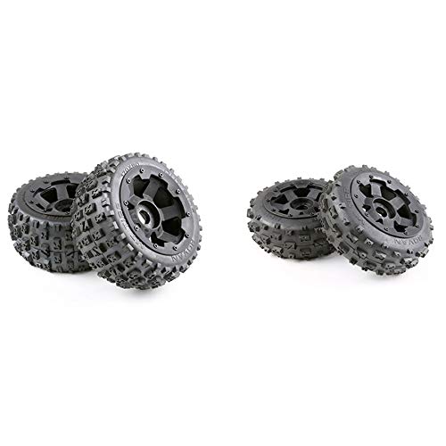 PNEUMATICI E MOZZO RUOTA SET PER 1/5 KM BAJA 5B Rc Ricambi Auto Posteriore 170X80