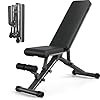 Adjustable Weight Bench for Home – Incline Decline Bench with Fully Upright Backrest, Workout Bench for Full Body Exercise, Adjustable Seat Cushion for Seamless Lumbar Support, 1000lbs Support