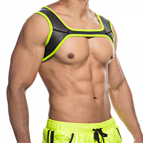 YOOBNG Man Harness Belt Body Chest Elastic Halter Nylon Shoulder Strap Club Wear Costume, Cosplay Costume Halter Belt for Men