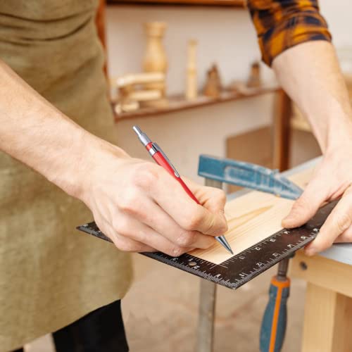 Habibee 3 Pack Carpenters Pencil Set With 24 Pcs 2.0Mm Refills Replacement, Mechanical Carpenter Pencils With Sharpener, Deep Hole Woodworking Pencil Maker For Construction/Carpenters/Drawing/Scriber #TOP5