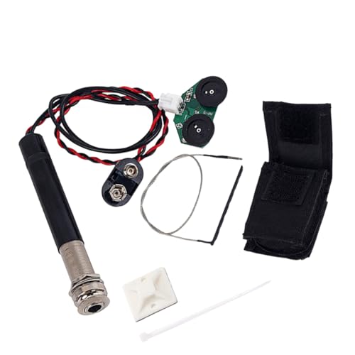 Acoustic Guitar Endpin Jack Piezo Pickup: Active Preamp System with Volume and Tone Control...