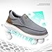 Mens Casual Slip in Shoes Boat Slip On Loafers Fashion Walking Dress Sneakers Work Lightweight Mesh Soft Sole Grey