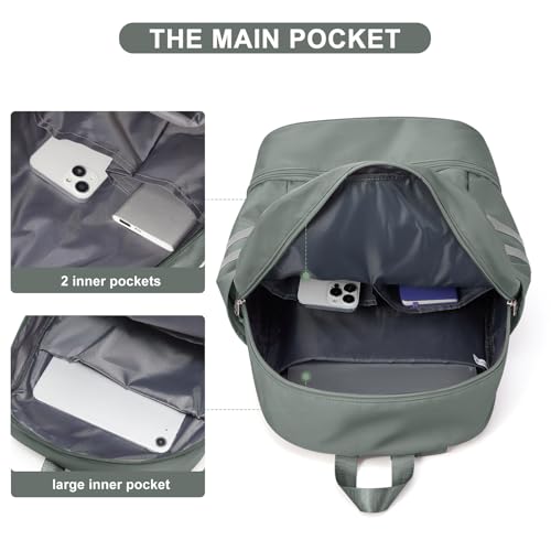 Image of coofay Gym Backpack for Women Men, Sports Backpack with Shoe Compartment