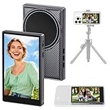 Phone Vlog Selfie Monitor Screen, Magnetic Wireless Rear Back Camera Monitor Screen with 164FT Range, Built-in Speaker for YouTube TikTok Live Streaming, Compatible with iPhone/Android