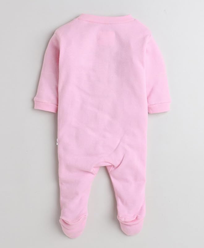 Image of BUMZEE Baby Girls Jumpsuit Baby & Full Sleeves Sleepsuit Pack Of 3